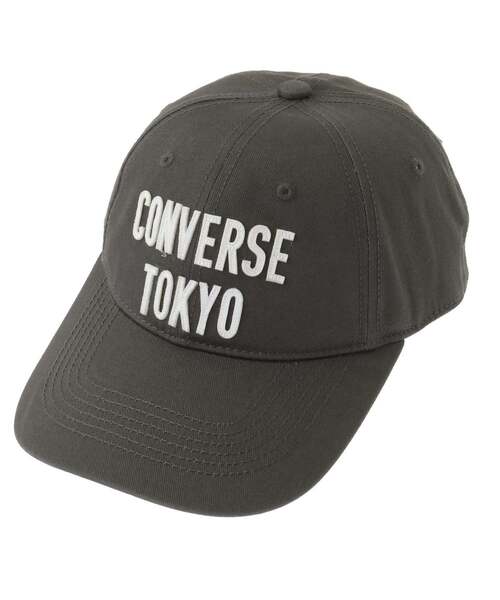 CONVERSE TOKYO（コンバーストウキョウ）の「FELT PATCH LOGO CAP（キャップ・レディース・ブラック/チャコールグレー/ベージュ・FREE）」の3枚目の写真