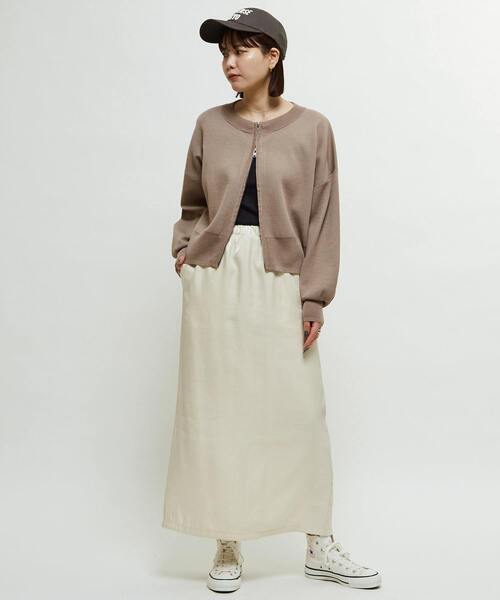 CONVERSE TOKYO（コンバーストウキョウ）の「FELT PATCH LOGO CAP（キャップ・レディース・ブラック/チャコールグレー/ベージュ・FREE）」の8枚目の写真