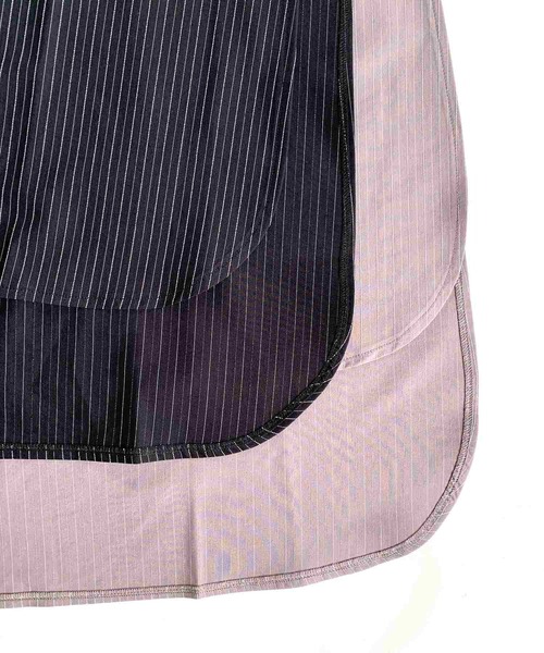 Q（キュー）の「ピンストライプキャミチュ二（チュニック・レディース・ブラック/グレー・MEDIUM）」の16枚目の写真