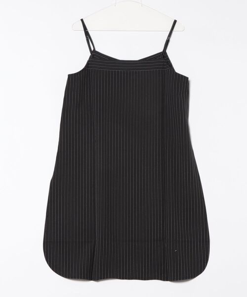 Q（キュー）の「ピンストライプキャミチュ二（チュニック・レディース・ブラック/グレー・MEDIUM）」の19枚目の写真