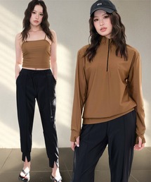ハーフジップ」に該当するイエロー/黄色系のレディース