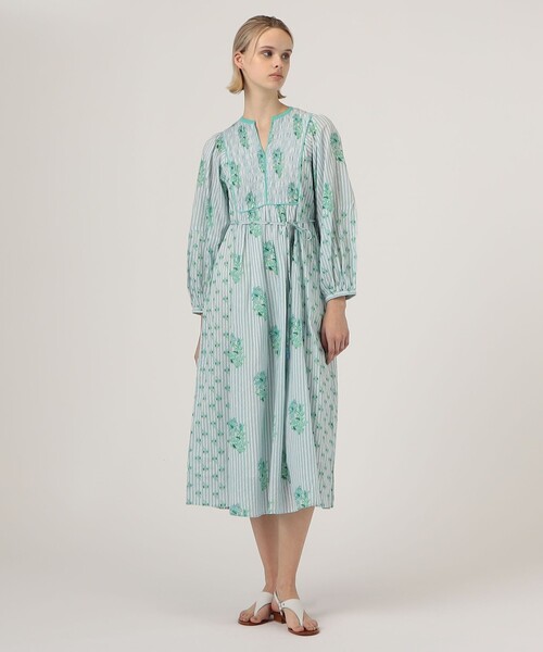 NE QUITTEZ PAS!（ヌキテパ）の「ne Quittez pas PRINT SHIRRING ドレス（ワンピース・レディース・グリーン系その他/ライトパープル・S）」の3枚目の写真