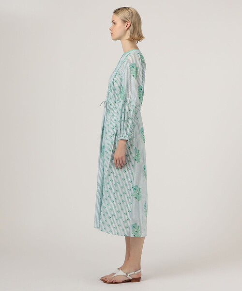 NE QUITTEZ PAS!（ヌキテパ）の「ne Quittez pas PRINT SHIRRING ドレス（ワンピース・レディース・グリーン系その他/ライトパープル・S）」の4枚目の写真