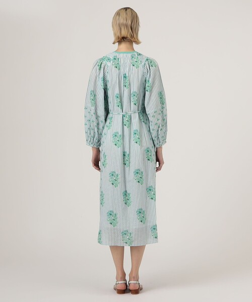 NE QUITTEZ PAS!（ヌキテパ）の「ne Quittez pas PRINT SHIRRING ドレス（ワンピース・レディース・グリーン系その他/ライトパープル・S）」の5枚目の写真