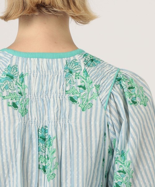 NE QUITTEZ PAS!（ヌキテパ）の「ne Quittez pas PRINT SHIRRING ドレス（ワンピース・レディース・グリーン系その他/ライトパープル・S）」の7枚目の写真