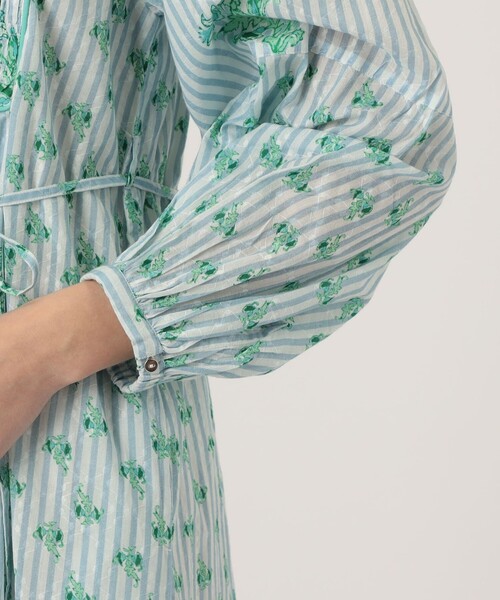 NE QUITTEZ PAS!（ヌキテパ）の「ne Quittez pas PRINT SHIRRING ドレス（ワンピース・レディース・グリーン系その他/ライトパープル・S）」の8枚目の写真