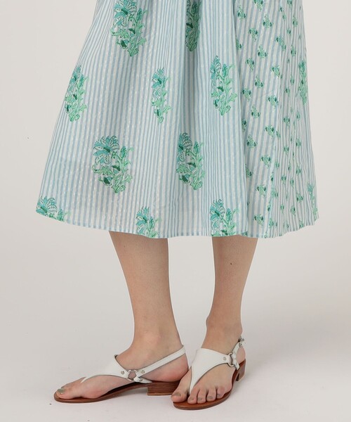 NE QUITTEZ PAS!（ヌキテパ）の「ne Quittez pas PRINT SHIRRING ドレス（ワンピース・レディース・グリーン系その他/ライトパープル・S）」の10枚目の写真