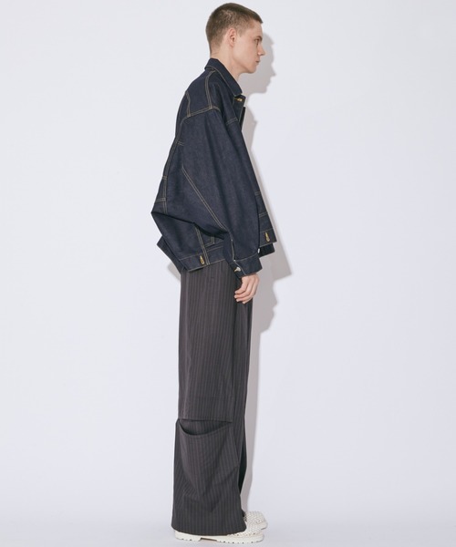 beautiful people(ビューティフルピープル)の「cotton suiting trompe loeil pants(その他パンツ・レディース・チャコール/ブルーグレー・38/36)」の15枚目の写真
