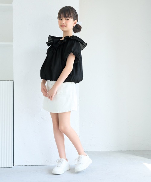 coca(coca)(コカ)の「キッズ 親子お揃いシアーブラウス(シャツ/ブラウス・キッズ・ドット/ブラック・120/130/140/150)」の15枚目の写真
