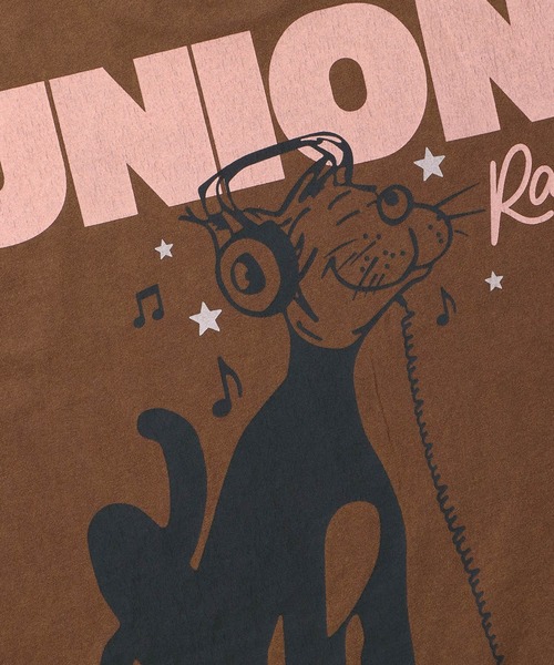UNION(UNION TOKYO)(ユニオン)の「UNION TOKYO TUNED IN TEE ユニオントーキョー(Tシャツ/カットソー・メンズ・ブラウン系その他/ブラック/ホワイト系その他・SMALL/MEDIUM/LARGE/X-LARGE/XX-LARGE)」の9枚目の写真