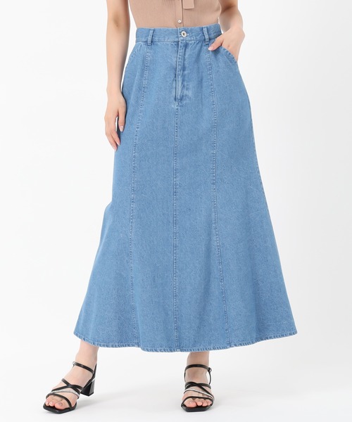 MSGM ロングスカート 水色 38 薄手 春 夏 M 楽天市場】サテン マーメイドスカート スカート ロング 裾フレア