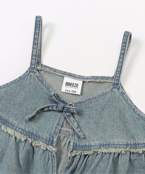BREEZE(ブリーズ)の「【リンク/ジュニア対応】デニムキャミ2P半袖Tシャツ(Tシャツ/カットソー・キッズ・ブルー/ネイビー・80/90/100/110/120/130/140)」の7枚目の写真