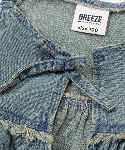 BREEZE(ブリーズ)の「【リンク/ジュニア対応】デニムキャミ2P半袖Tシャツ(Tシャツ/カットソー・キッズ・ブルー/ネイビー・80/90/100/110/120/130/140)」の10枚目の写真