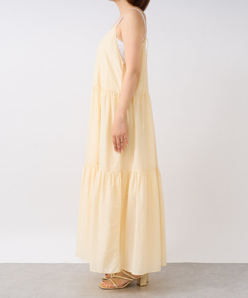 RIVE DROITE（リヴドロワ）の「【à Nice （ア ・ニース）】コットンシルクキャミドレス（ワンピース・レディース・ブルー/ダークブラウン/ホワイト系その他・FREE）」の17枚目の写真