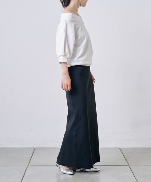 COLONY 2139（コロニートゥーワンスリーナイン）の「5分袖オフショルスウェットプルオーバー（スウェット・レディース・ホワイト/ブラウン/グレー/ブラック・FREE）」の11枚目の写真