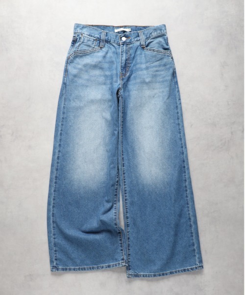Levi's(リーバイス)の「Levi's(リーバイス)「COOL」ワイドレッグバギー(デニムパンツ・レディース・ライトインディゴブルー・24inch/25inch/26inch/27inch)」の22枚目の写真