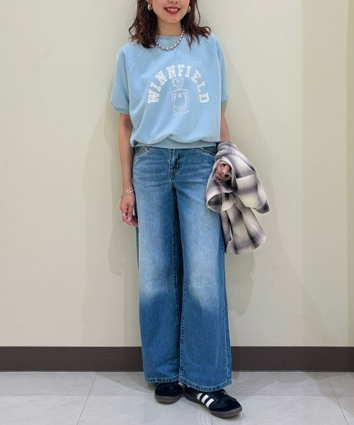 Levi's(リーバイス)の「Levi's(リーバイス)「COOL」ワイドレッグバギー(デニムパンツ・レディース・ライトインディゴブルー・24inch/25inch/26inch/27inch)」の9枚目の写真