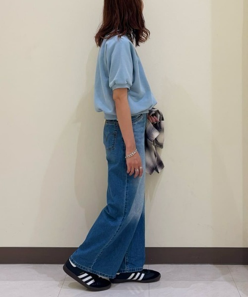 Levi's(リーバイス)の「Levi's(リーバイス)「COOL」ワイドレッグバギー(デニムパンツ・レディース・ライトインディゴブルー・24inch/25inch/26inch/27inch)」の10枚目の写真