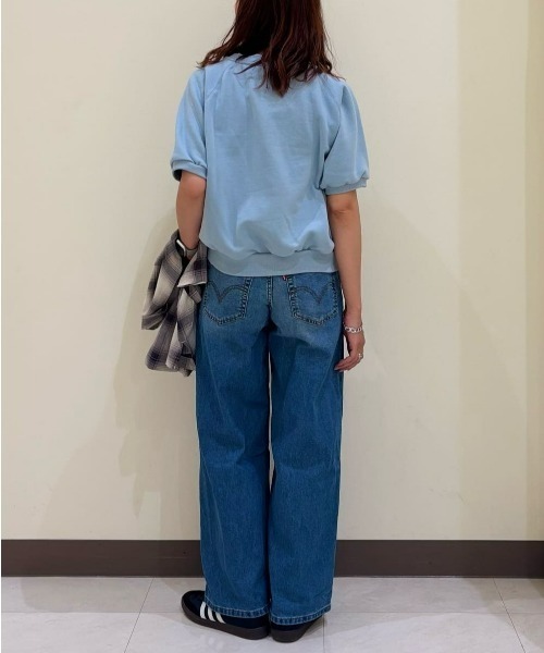 Levi's(リーバイス)の「Levi's(リーバイス)「COOL」ワイドレッグバギー(デニムパンツ・レディース・ライトインディゴブルー・24inch/25inch/26inch/27inch)」の11枚目の写真