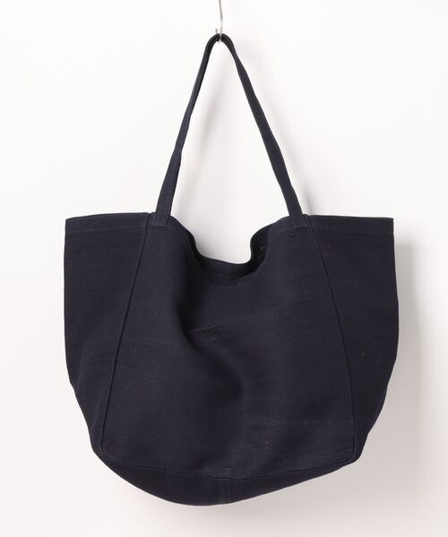 MAISON BENGAL（マイソンベンガル）の「【Maison Bengal】コットン　トートバッグ ユニセックス（トートバッグ・レディース・ブラック/ナチュラル/ネイビー・FREE）」の4枚目の写真