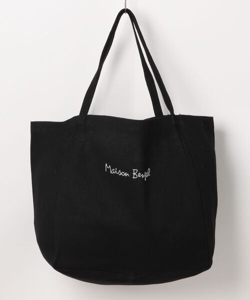 MAISON BENGAL（マイソンベンガル）の「【Maison Bengal】コットン　トートバッグ ユニセックス（トートバッグ・レディース・ブラック/ナチュラル/ネイビー・FREE）」の13枚目の写真