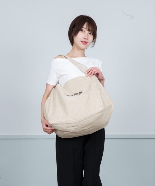 MAISON BENGAL（マイソンベンガル）の「【Maison Bengal】コットン　トートバッグ ユニセックス（トートバッグ・レディース・ブラック/ナチュラル/ネイビー・FREE）」の16枚目の写真