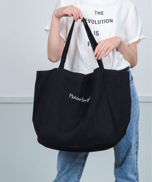 MAISON BENGAL(マイソンベンガル)の「【Maison Bengal】コットン トートバッグ ユニセックス(トートバッグ・レディース・ブラック/ナチュラル/ネイビー・FREE)」の17枚目の写真
