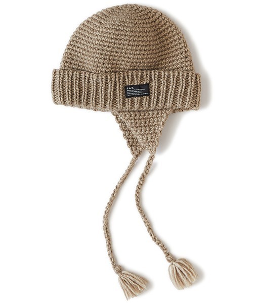 FAT(エフエイティー)の「EAROVER(ニットキャップ/ビーニー・メンズ・ブラック/ブルー/ベージュ・ONE SIZE)」の2枚目の写真