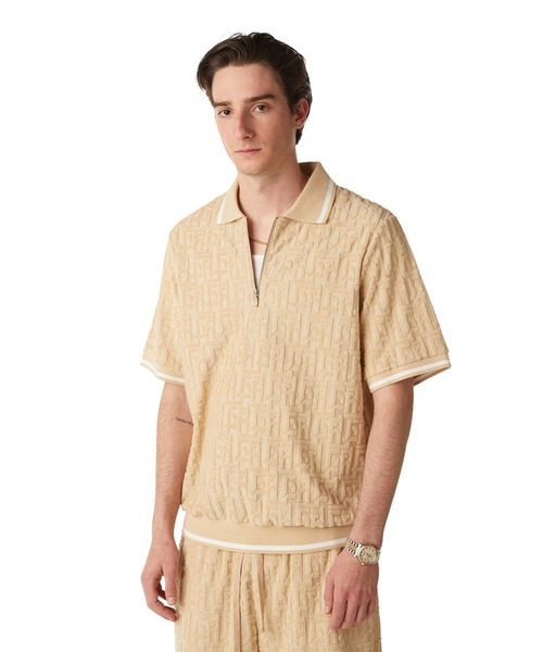 TETHER JACQUARD TERRY TOP（ポロシャツ）｜HUF（ハフ）の