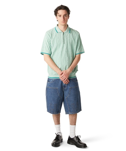HUF ヒョウ柄 ポロシャツ Mサイズ ハフ KN80156SU25_CHARCOAL_d01.jpg?v
