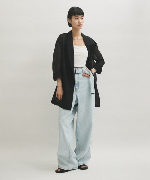 ADAM ET ROPÉ FEMME 【サステナブル】カーヴィーデニム　34 サステナブル】カーヴィーデニム（デニムパンツ）｜ADAM ET ROPE