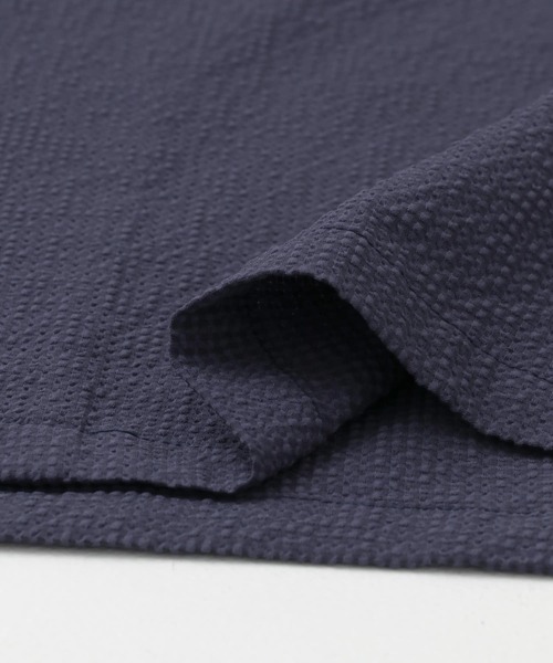 SENSE OF PLACE by URBAN RESEARCH（センスオブプレイスバイアーバンリサーチ）の「シアサッカーオープンカラーショートスリーブシャツ（シャツ/ブラウス・メンズ・ライトブルー/ホワイト/ネイビー・LARGE/MEDIUM）」の12枚目の写真