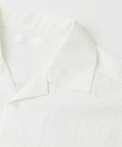 SENSE OF PLACE by URBAN RESEARCH（センスオブプレイスバイアーバンリサーチ）の「シアサッカーオープンカラーショートスリーブシャツ（シャツ/ブラウス・メンズ・ライトブルー/ホワイト/ネイビー・LARGE/MEDIUM）」の14枚目の写真