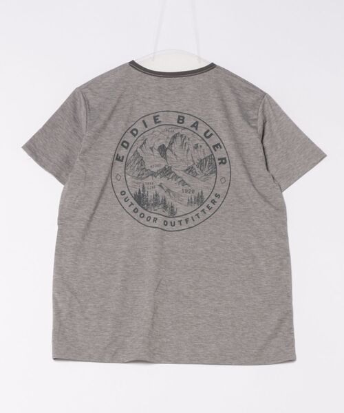 Eddie Bauer(エディーバウアー)の「アシンメトリー スリット 半袖 Tシャツ(Tシャツ/カットソー・レディース・ピンク/グレー/ネイビー・S/M/L/XL)」の4枚目の写真