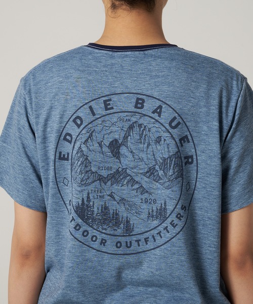 Eddie Bauer(エディーバウアー)の「アシンメトリー スリット 半袖 Tシャツ(Tシャツ/カットソー・レディース・ピンク/グレー/ネイビー・S/M/L/XL)」の17枚目の写真