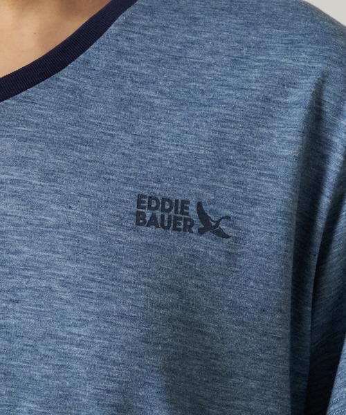 Eddie Bauer(エディーバウアー)の「アシンメトリー スリット 半袖 Tシャツ(Tシャツ/カットソー・レディース・ピンク/グレー/ネイビー・S/M/L/XL)」の14枚目の写真
