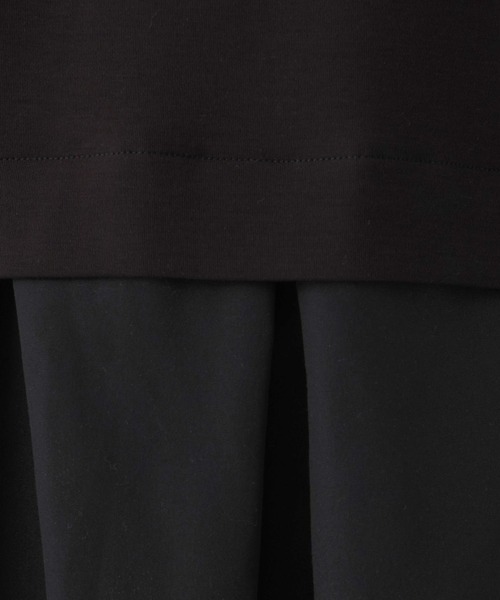 Elura（エルーラ）の「ラク映えレイヤード風プルオーバー/328270（Tシャツ/カットソー・レディース・ブラック/ライトグレー/ホワイト・LARGE/MEDIUM）」の22枚目の写真