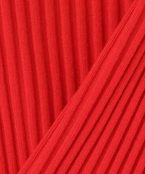 LOULOU WILLOUGHBY（ルルウィルビー）の「◇ 【LOULOU WILLOUGHBY】バイカラーキーネック5分袖カーディガン（カーディガン/ボレロ・レディース・レッド/ブラック/オフホワイト・2）」の11枚目の写真