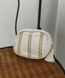 colleca la（コレカラ）の「ストライプジャガードポーチ（ポーチ）」