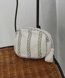 colleca la（コレカラ）の「ストライプジャガードポーチ（ポーチ）」