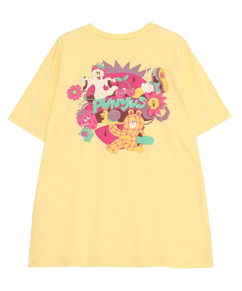 PUNYUS（プニュズ）の「ストロベリーフレンズビッグＴシャツ（Tシャツ/カットソー・レディース・ブラック/ホワイト/イエロー・3/4）」の17枚目の写真