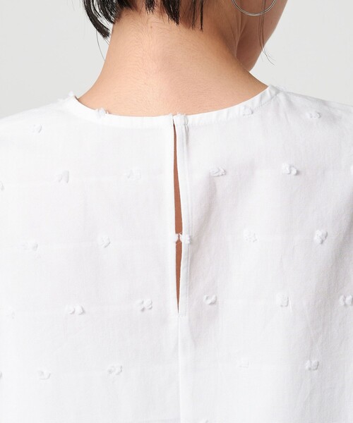 ドット ジャガードノースリーブブラウス　ユナイテッドアローズ BEAUTY＆YOUTH UNITED ARROWS ブラウス シャツ ドット