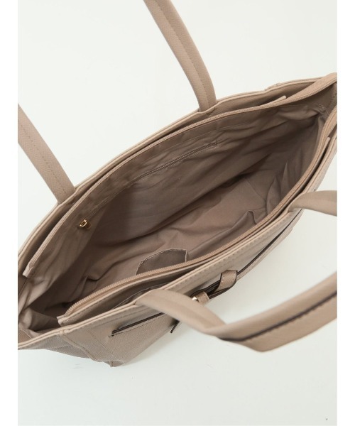 m.f.editorial（エムエフエディトリアル）の「【天ファスナー仕様】結びベルト 平手ハンドルトートバッグA4対応（トートバッグ・レディース・ネイビー/グレー/ブラック・FREE）」の17枚目の写真