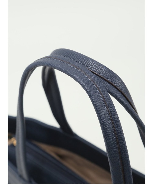 m.f.editorial（エムエフエディトリアル）の「【天ファスナー仕様】結びベルト 平手ハンドルトートバッグA4対応（トートバッグ・レディース・ネイビー/グレー/ブラック・FREE）」の10枚目の写真