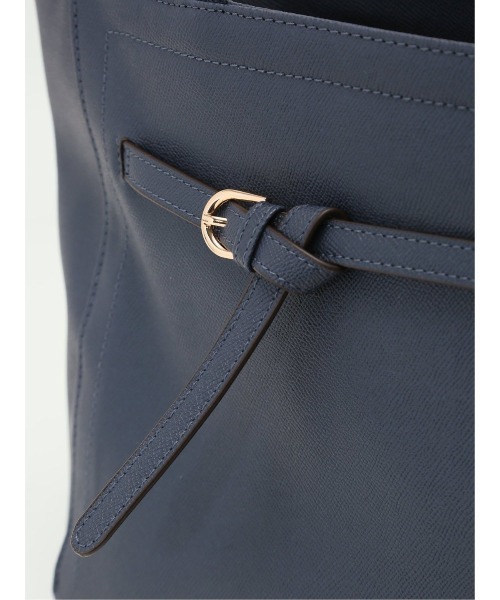 m.f.editorial（エムエフエディトリアル）の「【天ファスナー仕様】結びベルト 平手ハンドルトートバッグA4対応（トートバッグ・レディース・ネイビー/グレー/ブラック・FREE）」の12枚目の写真