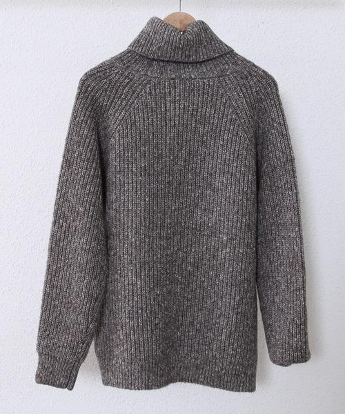 coen（コーエン）の「バルキーニットオフタートルネックプルオーバー（ニット/セーター・レディース・オフホワイト/グレー/ライトブルー・MEDIUM/LARGE）」の2枚目の写真