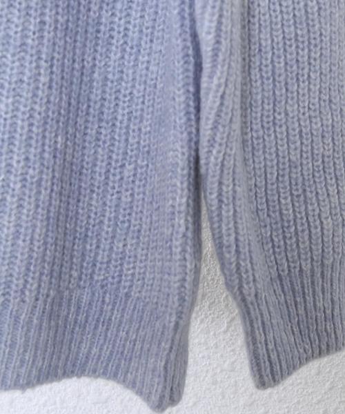coen（コーエン）の「バルキーニットオフタートルネックプルオーバー（ニット/セーター・レディース・オフホワイト/グレー/ライトブルー・MEDIUM/LARGE）」の9枚目の写真
