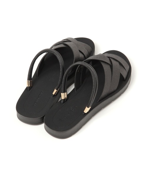 GLOBAL WORK（グローバルワーク）の「らくっション2WAYラメサンダル/494066（サンダル・レディース・シルバー/ブラック/ゴールド・LARGE/MEDIUM）」の6枚目の写真