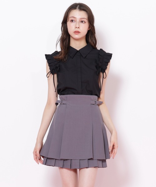 JILL by JILL STUART ジルスチュアート スカート Mサイズ セール】◇バイカラーステッチタックスカート（スカート）｜JILL