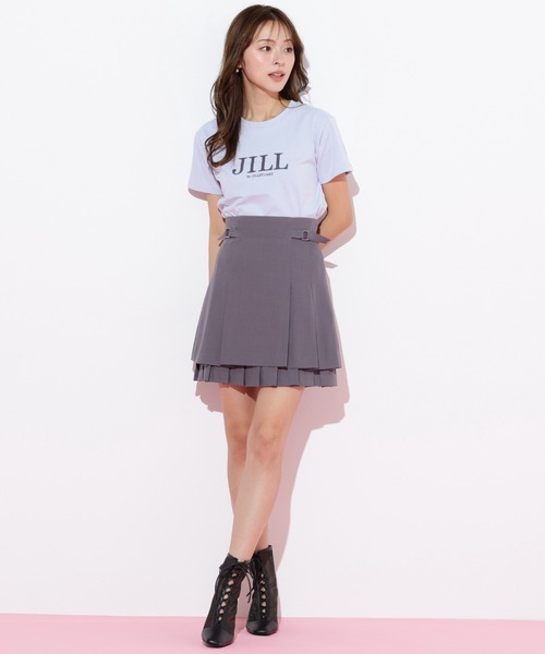 JILL STUART ジルスチュアート スカート レイヤード プリーツ ダブルメロウチュールプリーツスカート | JILL by JILL STUART